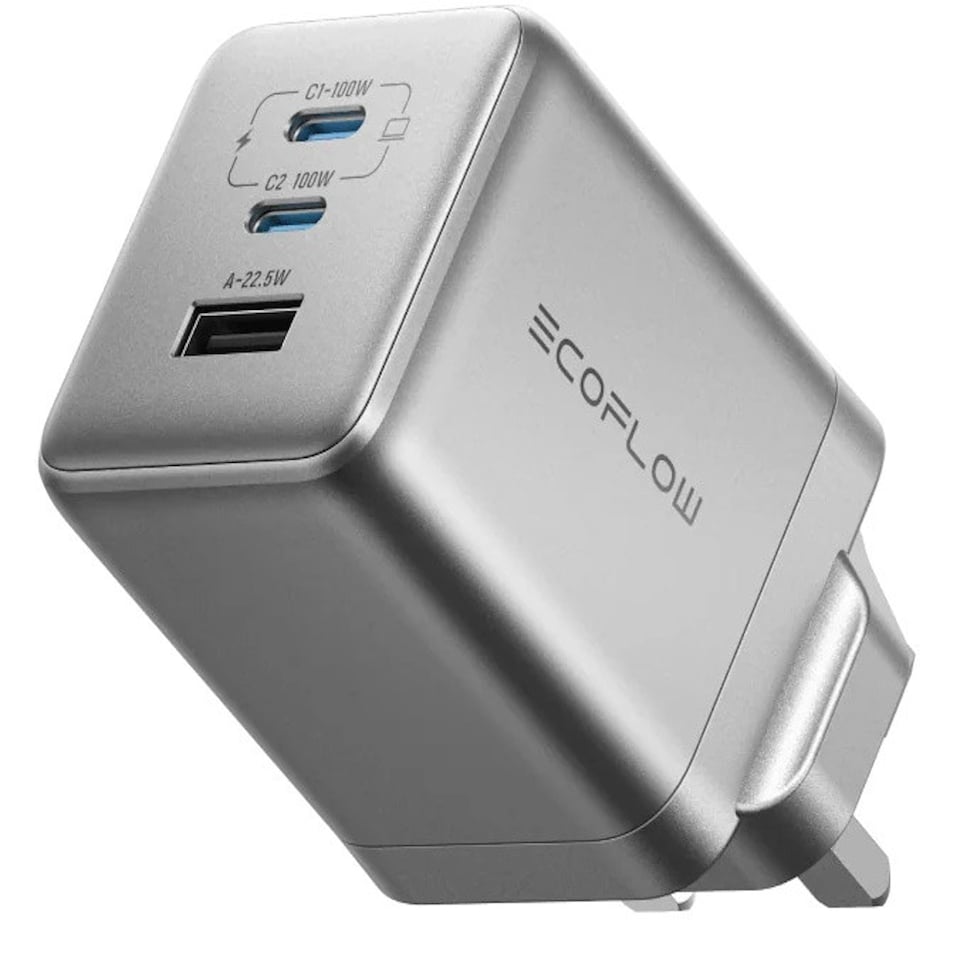 image 1 of EcoFlow 100W Rapid GaN Wall AC Charger