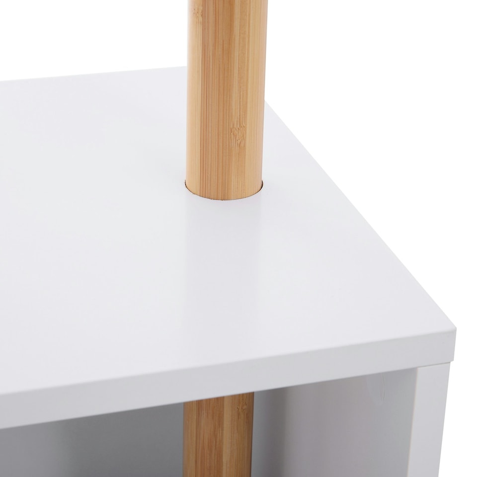 image 1 of HOMCOM Coat Rack Storage Bench Hallway Tree Hat Hanger Entryway Bedroom Stand
