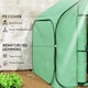 image 4 of Outsunny Mini Pop Up Greenhouse w/ Reinforced PE Cover, Zipper Door, Green | Green | 1