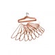 image 1 of Oypla Pack of 20 Pink Non-Slip Space Saving Velvet Clothes Garment Coat Suit Hangers