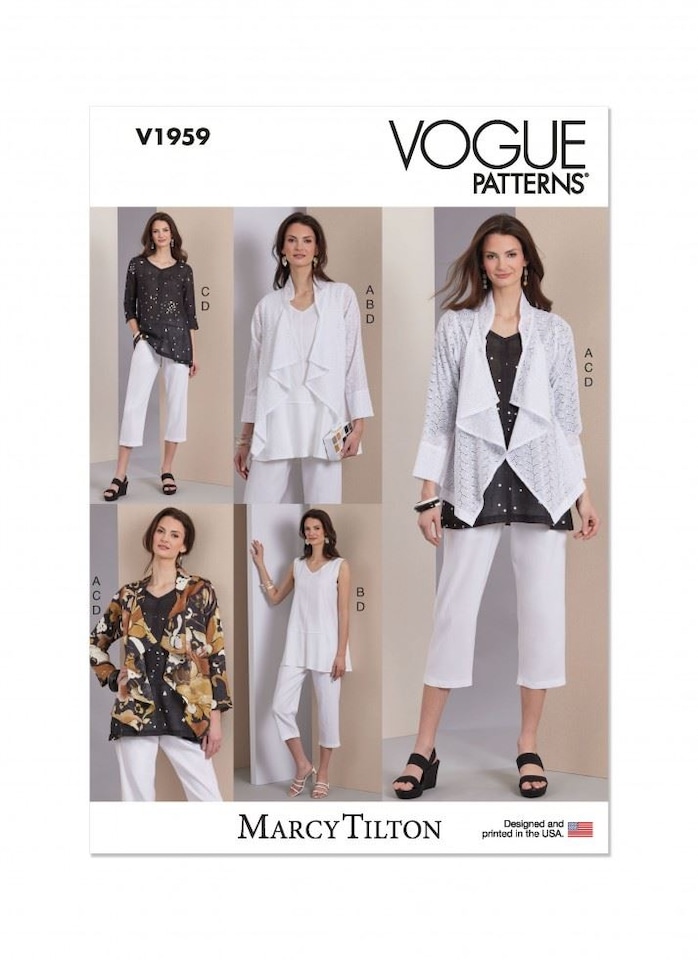 image 1 of Vogue 1959 Paper Sewing Pattern – Women’s Jackets, Tops, Tunics & Trousers, Size B5 (8–10–12–14–16), Advanced