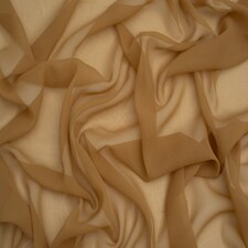 Minerva Core Range Gold Light Sheer Chiffon Fabric for Dressmaking, 110cm / 43" Wide - per metre