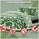 image 6 of VELVETIO Birdie Blossom Printed Duvet Cover Set Reversible Polycotton Beddings Grey | King