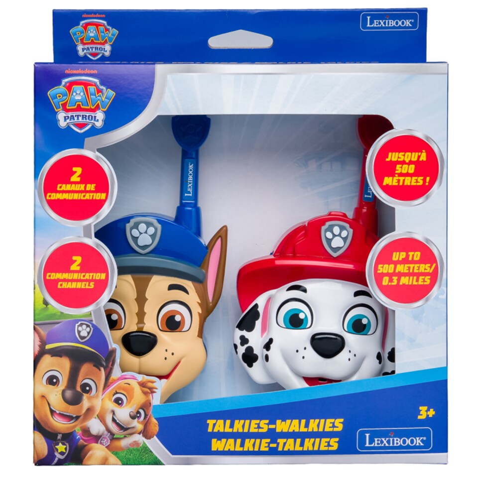 image 1 of Lexibook TW18PA 3D Paw Patrol Walkie-Talkies 500M