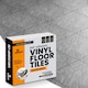 image 1 of Vinyl Floor Tiles Self Adhesive – 30 Pack Covers 30 sqf (2.79sqm) – 12x12in (30.5x30.5cm) Waterproof Peel & Stick Vinyl Flooring for Kitchen, Bathroom & Home | Grey