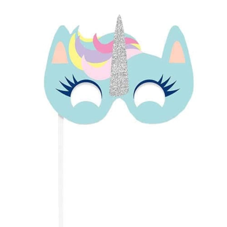 image 1 of Party Time Unicorn Photo Props - Pack of 10