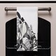 image 2 of Black & White Flower Illustration (Kitchen Towel)