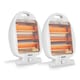 image 1 of GEEPAS 800W Quartz Halogen Heater, Pack of 2, White