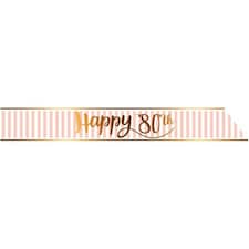 Creative Party Pink Chic 80th Birthday Sash - Pink - One Size