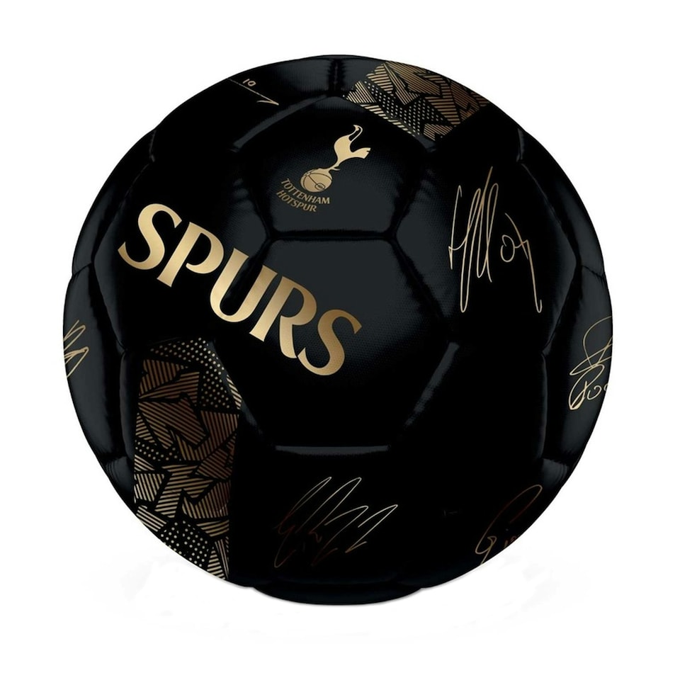 Tottenham Hotspur FC Phantom Signature Football - Black/Gold - 5 Black