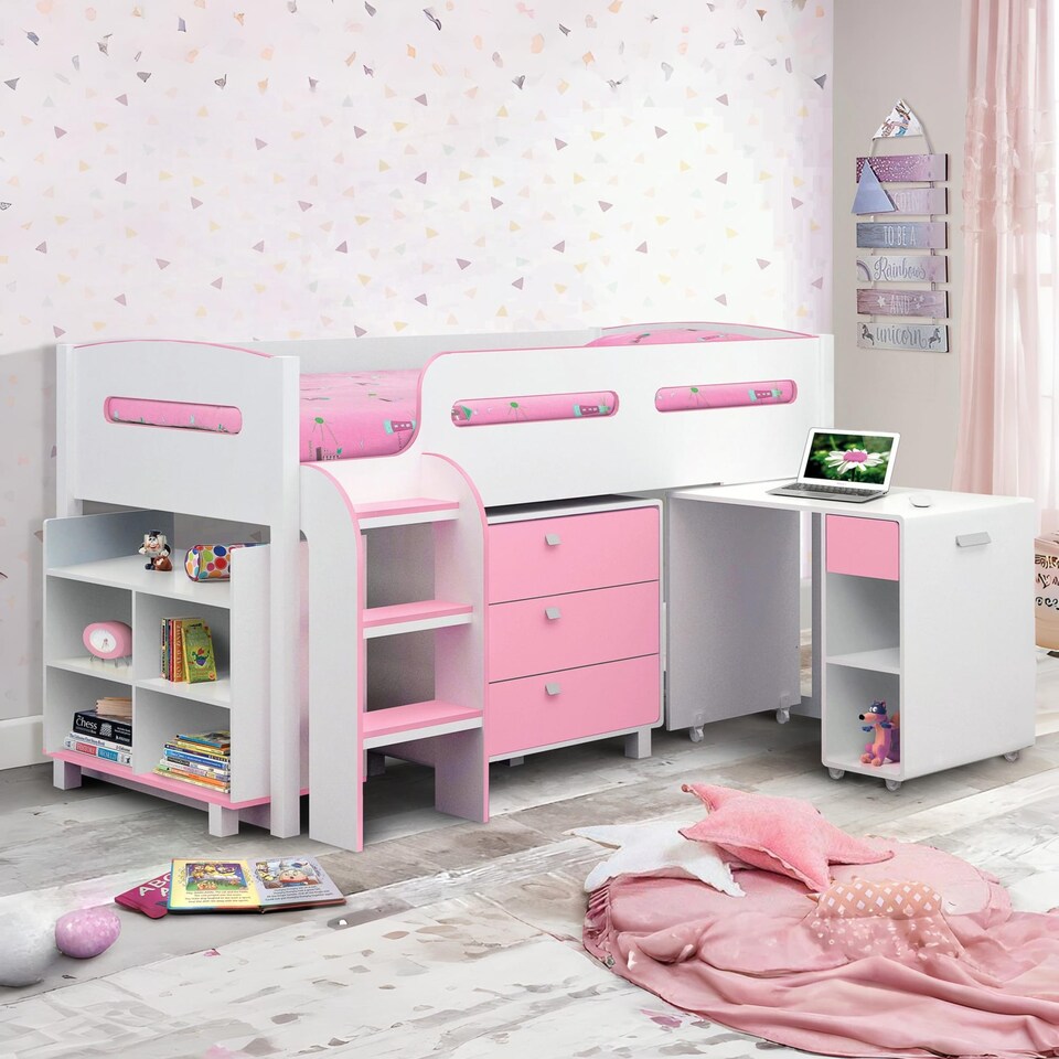 image 1 of Prairie Pink Cabin Bed -  Single (90cm)