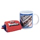 image 1 of The Beatles 1967-1970 Mug and Sock Set - Blue/Red/White - 7 UK-11 UK