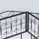 image 9 of Outsunny Decorative Garden Fencing 4PCs Metal Border Edging