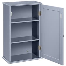 Yaheetech Wall Mounted Cabinet with 3 Tiers Grey Grey