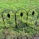 image 3 of Leaf Design Metal Garden Lawn Edging (45cm x 41cm) - 5 Panels