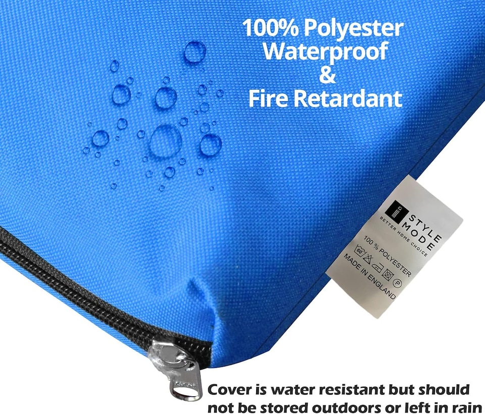 image 1 of Waterproof Garden Bench Cushion 3 Seater | Indoor & Outdoor Bench Seat Pad | Royal Blue