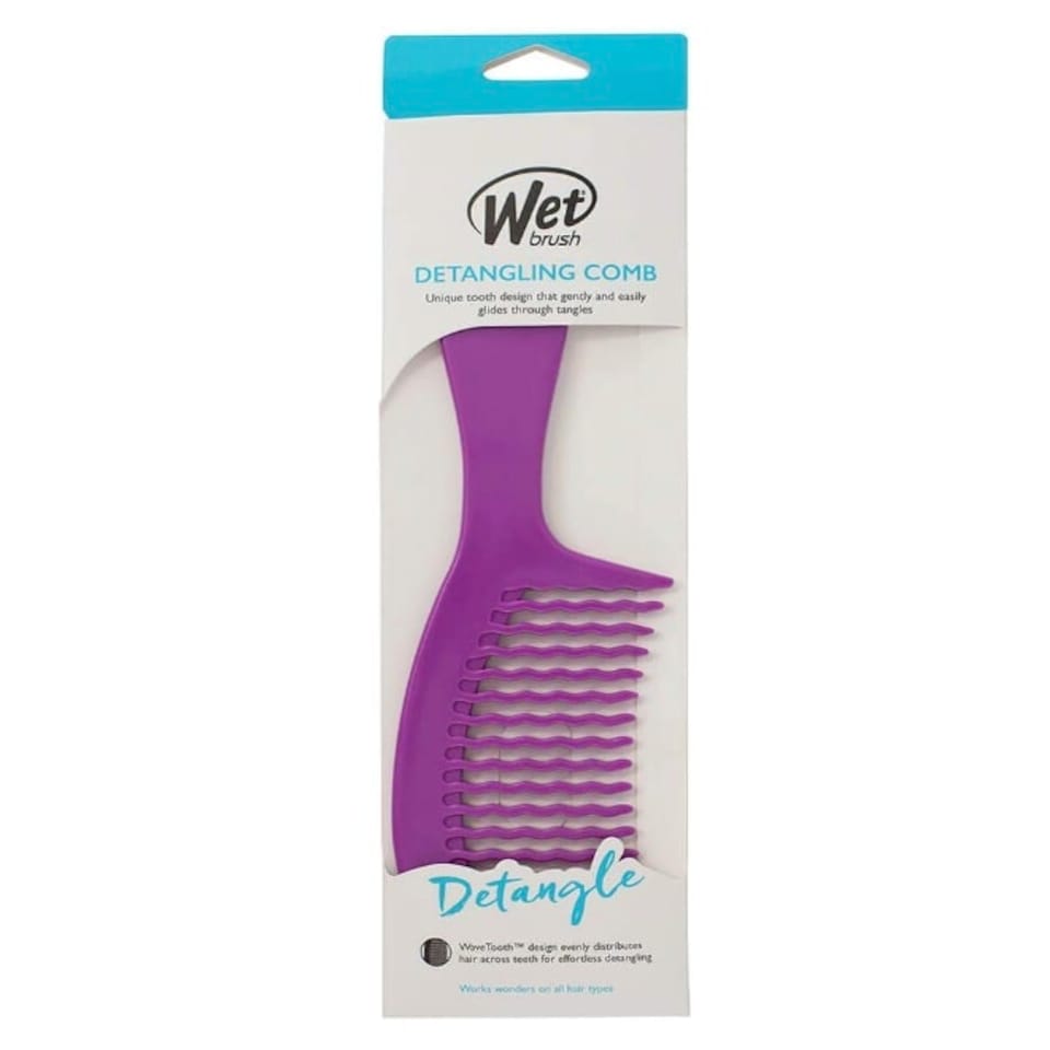 image 1 of WetBrush Easy Glide Comb, Wave Tooth Design, Purple