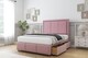 image 3 of Sloomy Lancaster Pink Plush Divan Bed With Mattress 4 Drawers With 26" Strutted Headboard & 12" Matching Footboard 4'6 Double | Pink | Pink | Double | 1