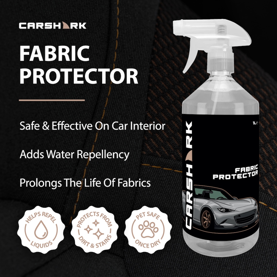 image 1 of CARSHARK Fabric Clean & Protect Kit - Fabric Upholstery Cleaner 1L & Fabric Protector 1L