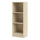 image 3 of Basic Low Narrow Bookcase (2 Shelves) in Oak