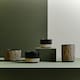 image 3 of Interiors by Premier Small Ceramic Planter, Modern Black and Gold Planter for Indoor Plants, Drum-shaped Ceramic Planter for Home Black