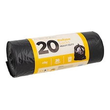 Heavy Duty Bin Bags 80L 20 Pack of 1