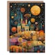 image 1 of Hilltop City Stars Full Moon Colourful Folk Her Birthday Card