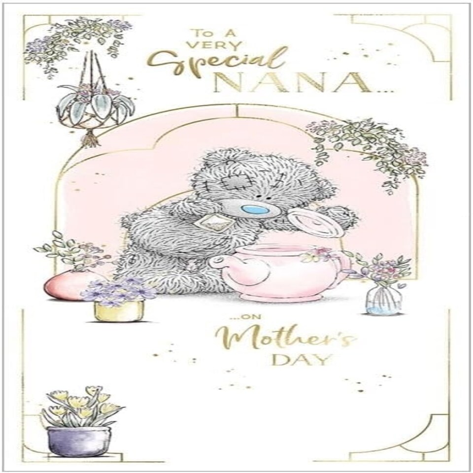 image 1 of Bear Making Pot Of Tea Special Nana Mother's Day Card
