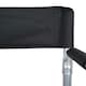 image 3 of Mountain Warehouse Directors Folding Chair Lightweight Camping Outdoor Furniture Black