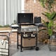 image 2 of Outsunny 3+1 Burner Propane Gas Barbecue Grill with Thermometer, Bottle Opener