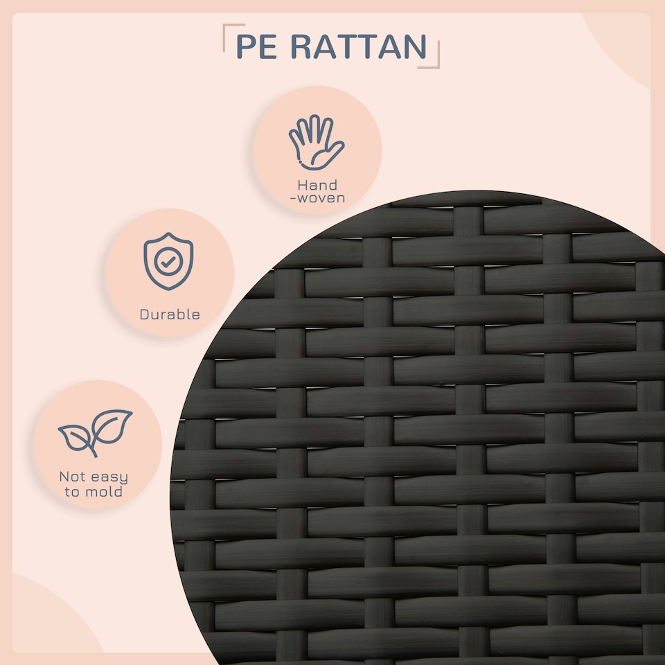 image 1 of PawHut Wicker Dog House, Rattan Pet Bed with Soft Cushion, Cat Basket - Grey