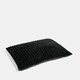 image 5 of OHS Ribbed Fleece Rectangular Soft Warm Cosy Plump Plush Pet Dog Cat Cushion Bed, 80x60cm Black | L