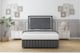 image 2 of Sloomy Boston Chrome Armour Coniston Divan Bed Base No Drawers With 26 Inch Strutted Headboard & 12 Inch Matching Footboard | Grey | Armour | Double | 1