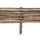 image 5 of 2m Flexible Woven Hazel Hurdle Lawn Edging in Brown Brown