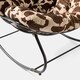 image 4 of OHS Printed Fleece Rocking Chair Upholstered Metal Frame Cushioned