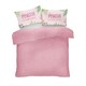 image 1 of Cutie-Saurus Spotted Fitted Bed Sheet Set - Pink/White - Single Pink | Single