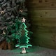 image 4 of 60cm Infinity Light up Christmas Tree Decoration with Green LEDs on Metal Base