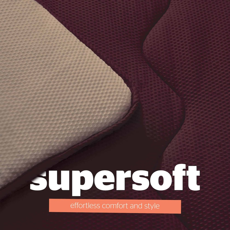 image 1 of Silentnight Coverless Duvet and Pillowcase Set, Seersucker - Berry Natural | Purple | Berry | Double