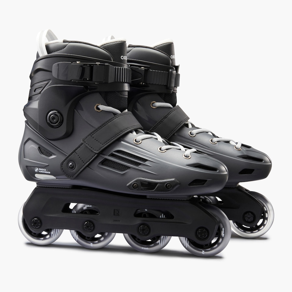 image 1 of Decathlon Adult Inline Skates MF140 Hard Shell - Grey