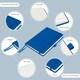 image 5 of Notes London A5 Italian Styled Moretti Notebook Blue
