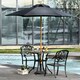 image 2 of Outsunny 2.5m Wood Garden Parasol Sun Shade Patio Umbrella Canopy