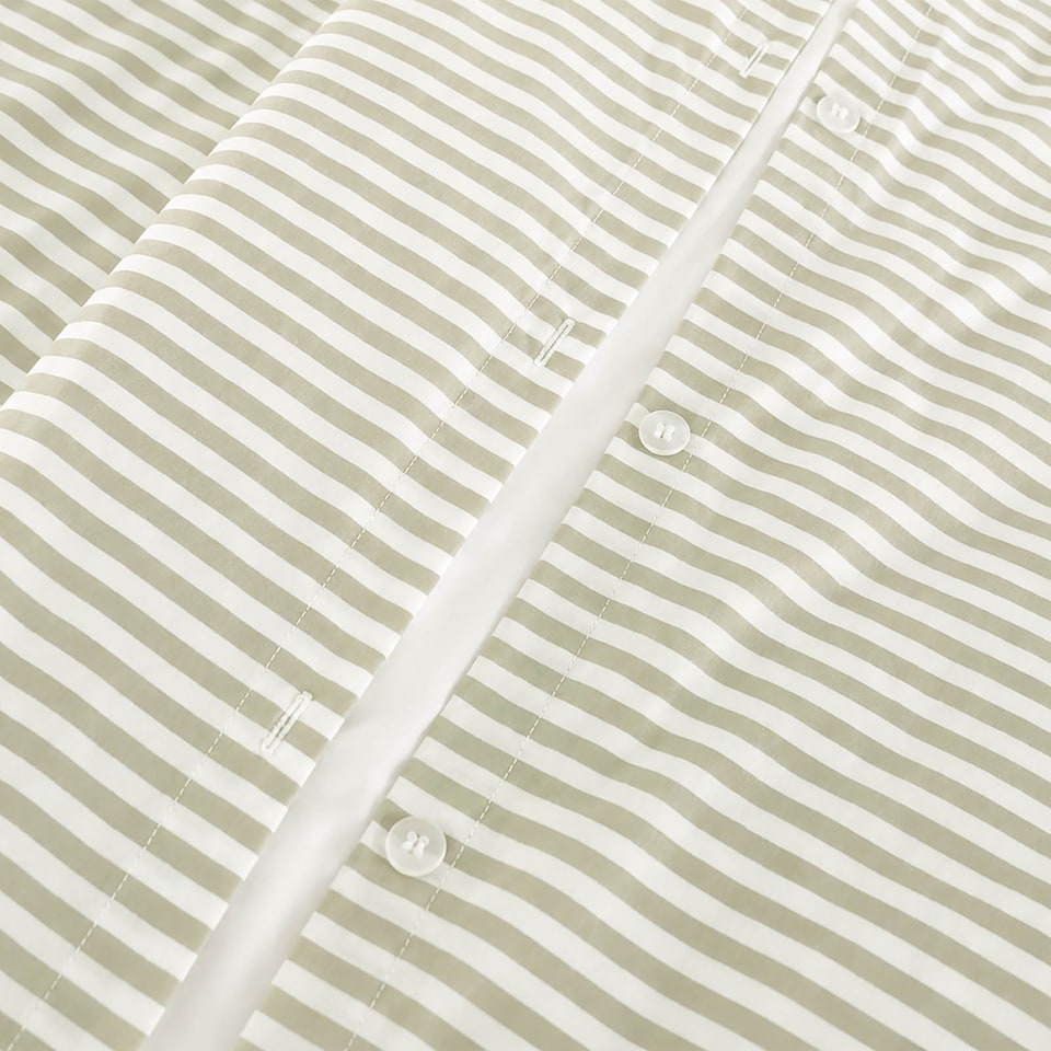 image 1 of Martex Studio Edition Green Pinstripe Duvet Cover Set - King