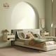image 6 of Floating Nightstands Set of 2 with Rattan Drawer and Storage Shelf for Bedroom