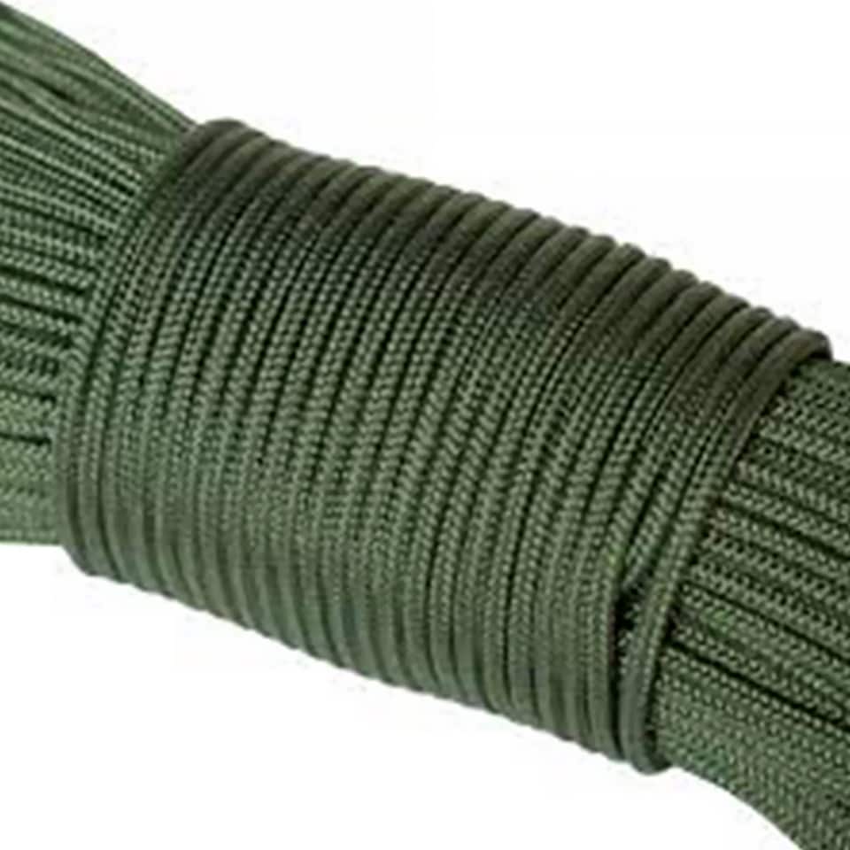 image 1 of 30m 2.4mm Nylon Paracord 275lb Strength Camping Outdoor Rope | Green | Green | One Size | 1