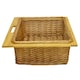 image 5 of 2 x Pull Out Wicker Kitchen Baskets 600mm Brown