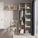image 2 of Dallas Tall Open Wardrobe in Dusk Grey (Ready Assembled) | Grey | Dusk Grey