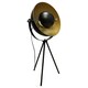 image 1 of Industrial Style Black Tripod Table Lamp | Black | Gold | Large | 1