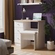 image 2 of Cumbria 3 Drawer Vanity in White Ash & Bardolino Oak (Ready Assembled) | White | White Ash & Bardolino Oak