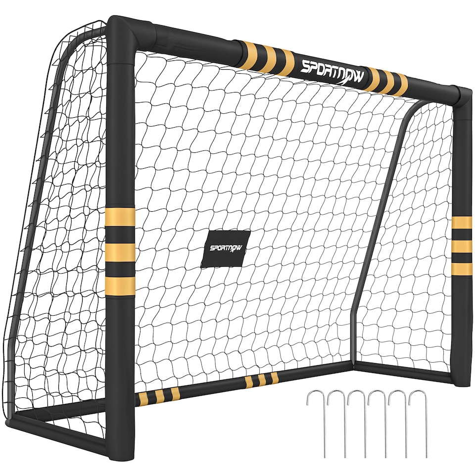 image 1 of SPORTNOW Football Goal, 8 x 5ft Portable Football Net with EPE Foam Padding