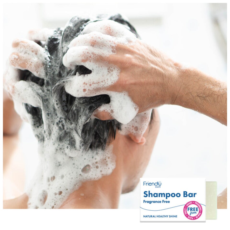 image 1 of Natural Fragrance Free Shampoo Bar - 4 Pack | Cream